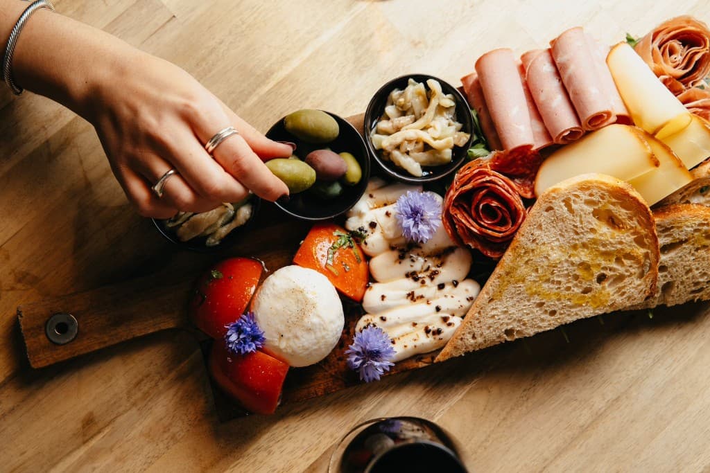 Charcuterie et plateau de fromages, Aqua Farina